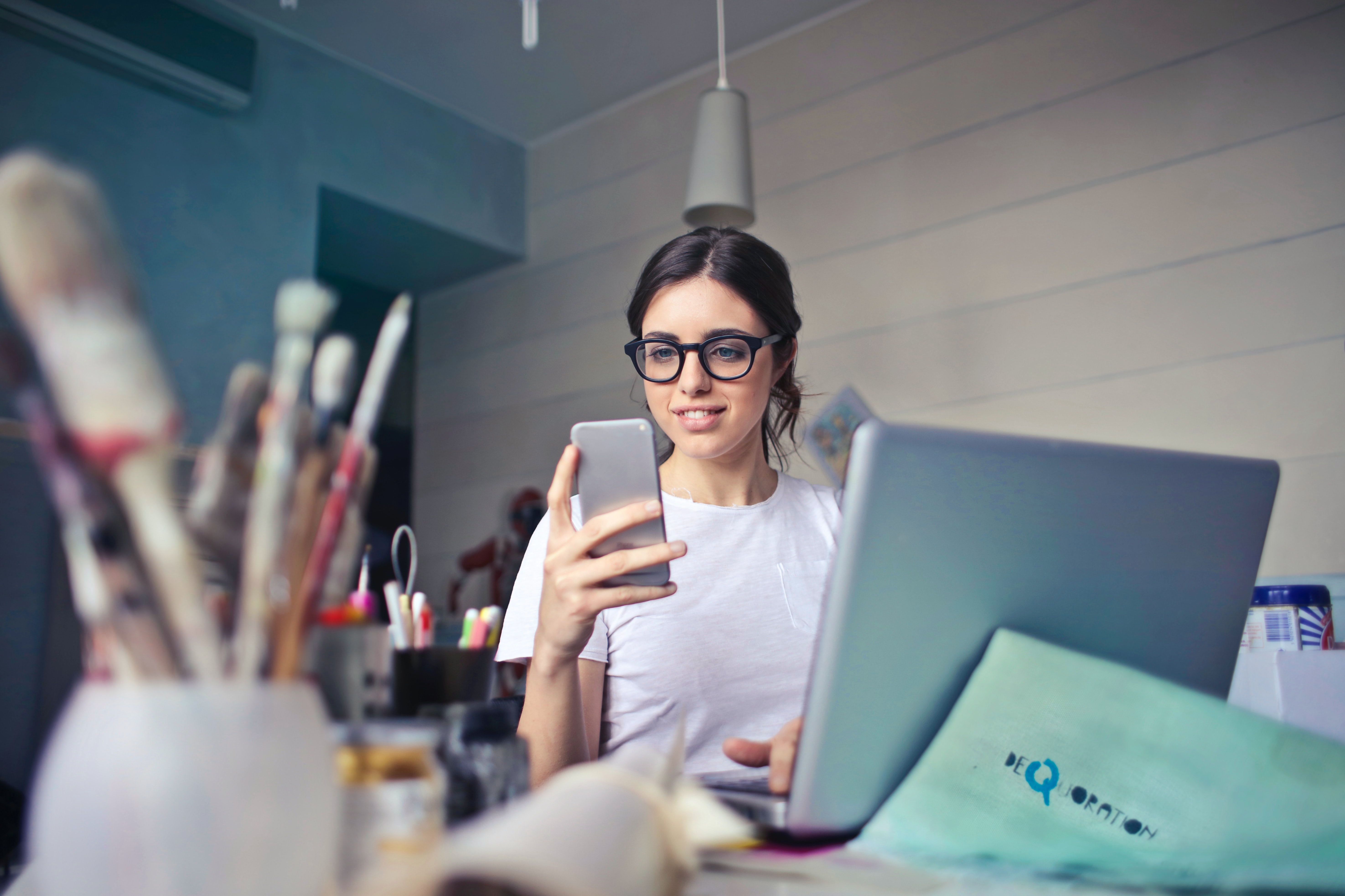 Professional working on digital banking solution